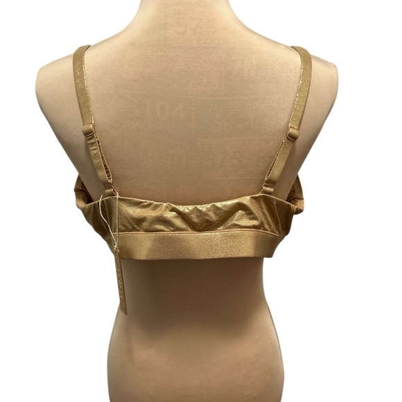 NWT-SKIMS Fits Everybody Bralette/Color Gold/ Size 4X/BR-SCN-1475 - Picture 3 of 6